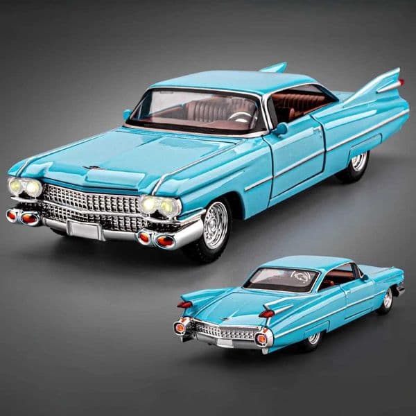 132 Eldorado Biarritz Challenger Hellcat Car Toy Model Alloy Diecast Pull Back Sound Light Doors Opened Models Collection Gift L26060441QK