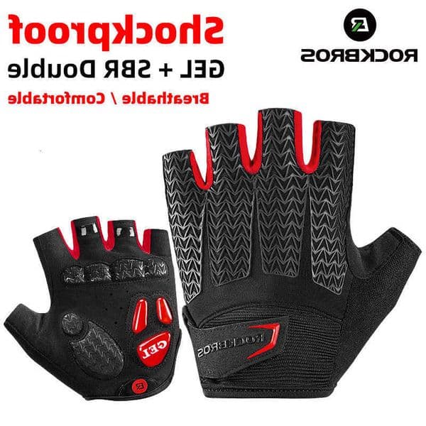 Summer Gloves ROCKBROS GEL Half Cycling Finger Shockproof Breathable Men Women MTB Road Bike Equipment Bicycle Accessories C260606