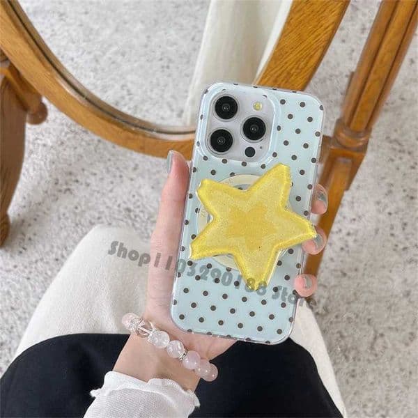 Korean Cute Cartoon Bling Star Magnetic Holder Grip Tok Griptok Phone Stand Holder port For iPhone For Pad Smart Tok J260606