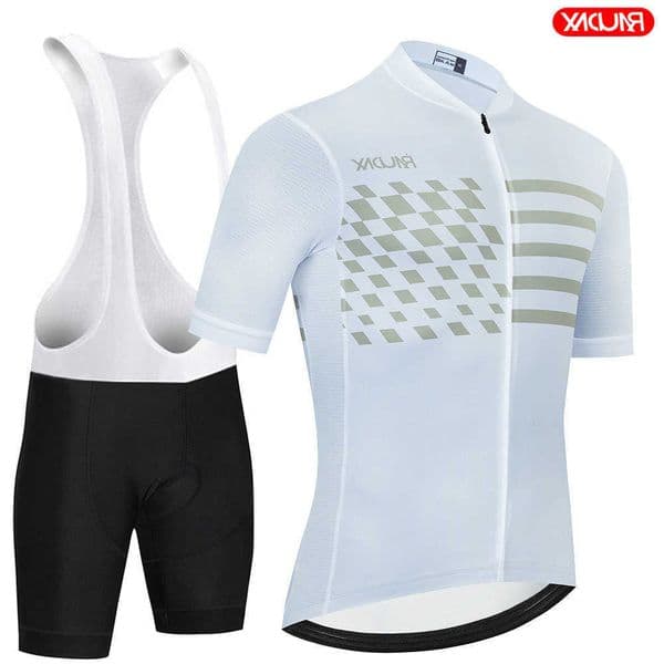 Mens RAUDAX Set Cycling Jersey classic MTB Cycling Bib Shorts Kit Bike Clothes Breathable Bicycle Clothing Maillot.R260606