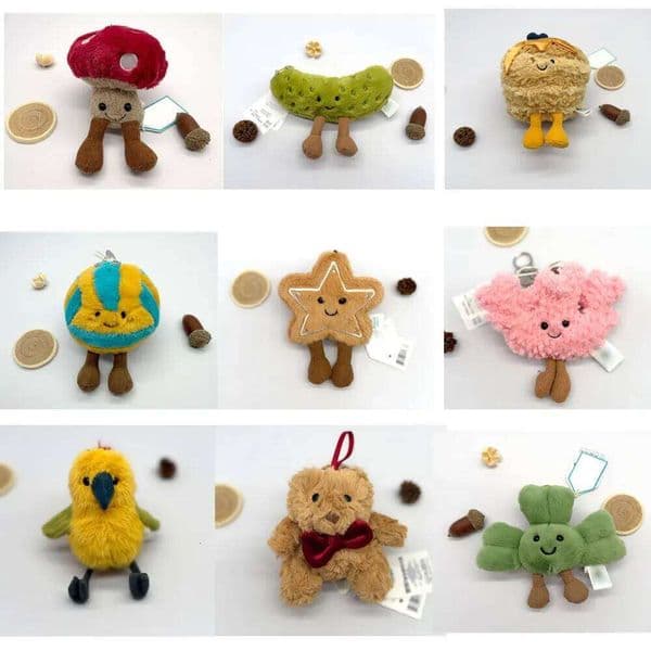 New Charms Adorable Parrot, Coral, and Macaron Plush Toys & Dolls; Perfect as Car Keychains or Stylish Bag Accessorie 26Y0606