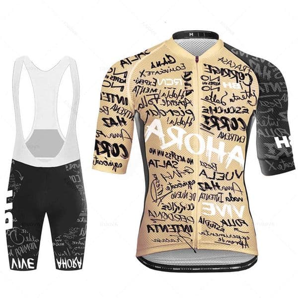Summer New Jersey Rvouei Cycling Set Team Bicycle Clothing Road Bike Suit Bike Bib Shorts MTB Maillot Ciclismo Ropa Bicicleta.R260606