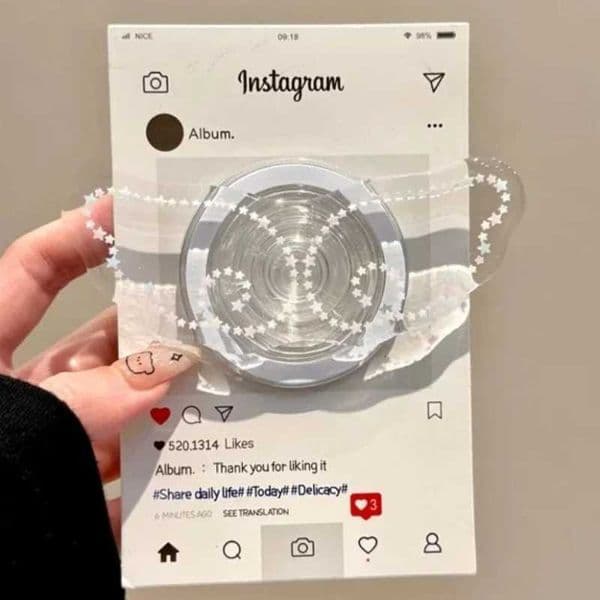 Angel Korean Cute Cartoon Wing For Magnetic Phone Holder Grip Tok Stand For iPhone 16 S25 Wireless Charging Case J260606