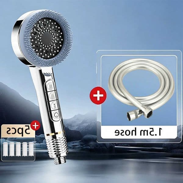 with head set High-pressure filter shower nozzles shower massage faucet multi-speed shower head with extra-large water flow C260606