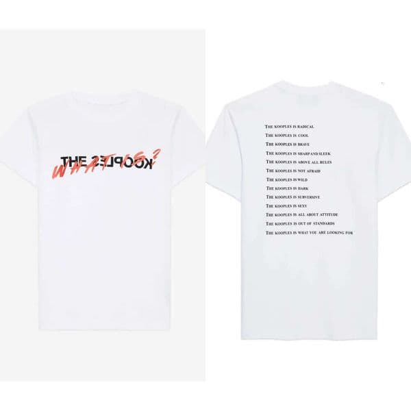 The Kooples Listing T Shirt Women High Quality Casual Cotton France The Couples Short Sleeves Oversize Y2k Man Women Unisex Tee Classic Fashion Street Outfit Tees F41
