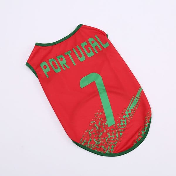 Portugal pet clothing for puppies, vests designed for Shiba Inu, Corgi, and Teddy puppies. Top-quality 2026 new arrivals, sporty pet clothing.