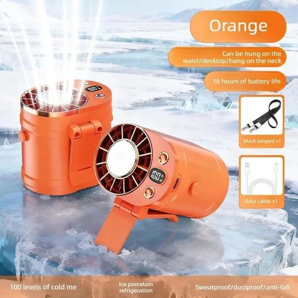 Outdoor Waist Worn Semiconductor Cooling Fan Portable Personal Mini Air Conditioner for Hiking Camping Working 260605