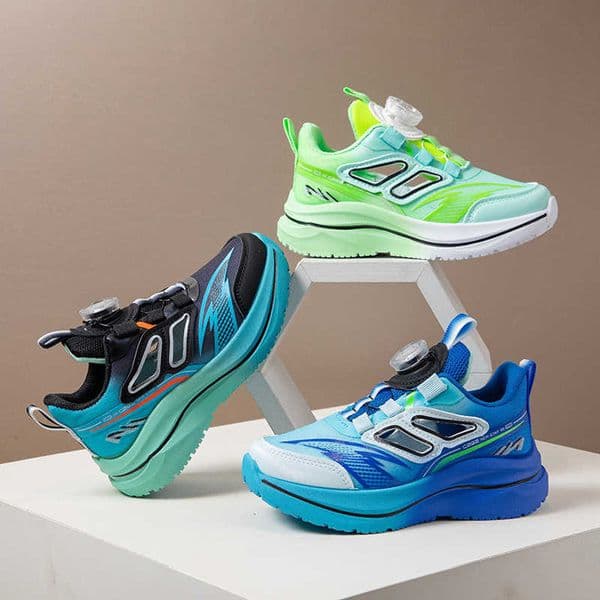 2026 Spring and Autumn New Model Boys and Girls Rotating Buckle Mesh Breathable Casual Shoes for Students and Older Children L260606J01B
