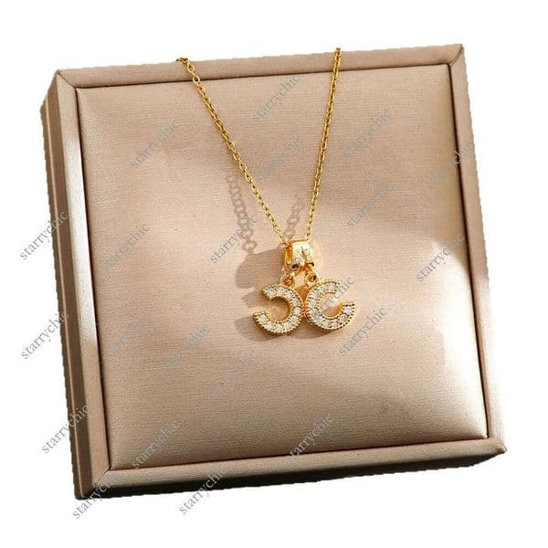 CC necklace Free Shipping Women's Elegant Micro inlaid Zircon Clavicle Necklace Personalized High end Luxury Jewelry Trendy chan necklace Classic Fashionable cea