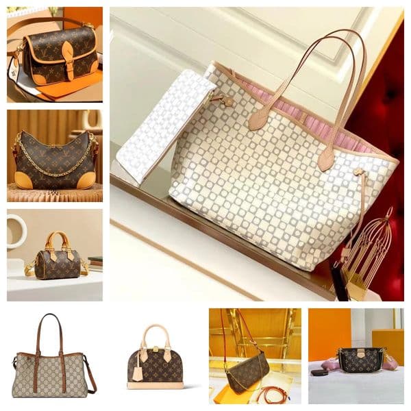 Luxury Designers Bag men handbag messenger bag women totes bag CrossBody bag Reverse Canvas Set Leather Shoulder man Bag with Purse Clutch backpack puff Wallet 61276