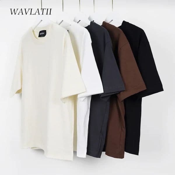 100 Cotton Five Half Sleeve Mens Women Summer T-shirt Loose Short-sleeved Casual Basic Shirt O Neck Solid Color Tops 260604