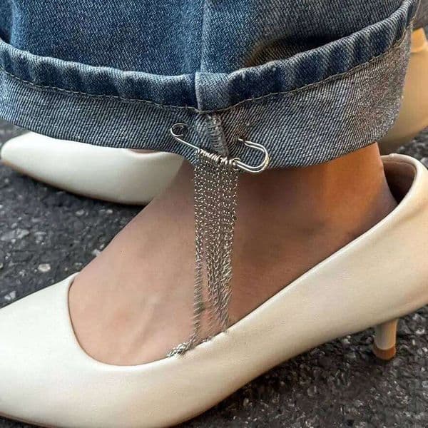 Ingemark Trendy Unique Metal Pentagram Tassels Ankle for Women Beach Foot Chains Jeans Dress Accessories Party New Jewelry