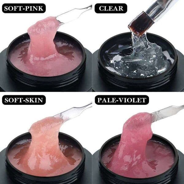 CHUNSHU 30ml Fiberglass Repaired Extension Pink Clear Broken Thicken Nail Reinforcement Fiber Silk Construction UV Gel d3408