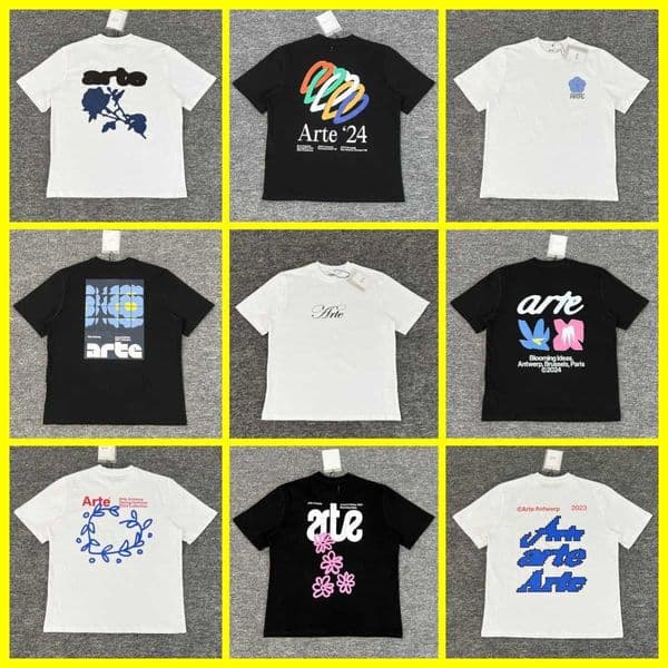 High quality designer clothing 25 Summer T-Shirt New Student Top Blue Rose Print T-Shirt Unisex Casual Loose Short Sleeve