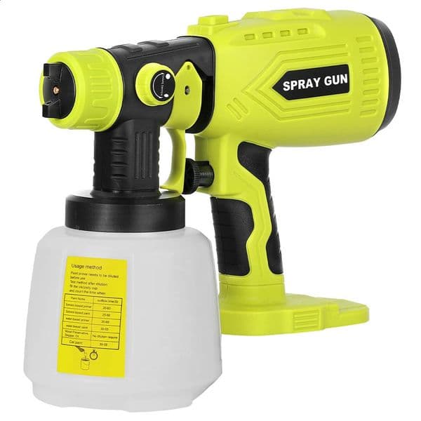 200W Cordless HVLP Paint Sprayer for Ryobi 18V ONE 4 Nozzles 3 Patterns 1000ML Container Handheld Spray Gun No Battery 260605