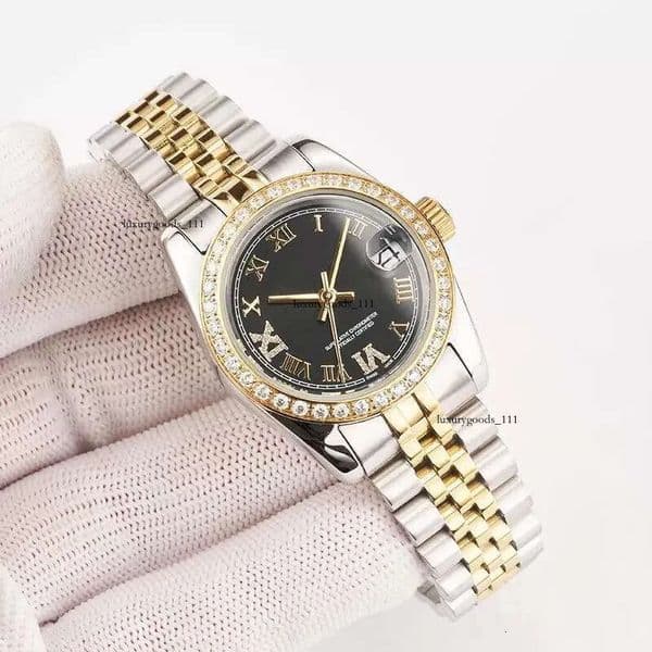Fashion luxury women high quality mechanical automatic watches designer diamond lady watch Stainless Steel wristwatches