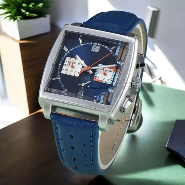Hot Sale Luxury Watches Men Movement Daily Waterproof Automatic Date Leather Strap Classic Square Dial Quartz Wristwatches for Gift Dropshipping