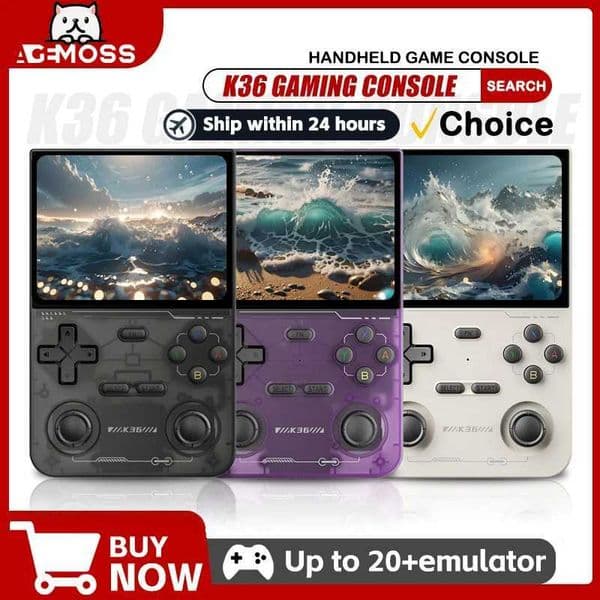 Retro Handheld Game Console k36 3 5 Inch I Screen 64GB 128GB 256GB Portable Gaming Device with Built in Games T260608