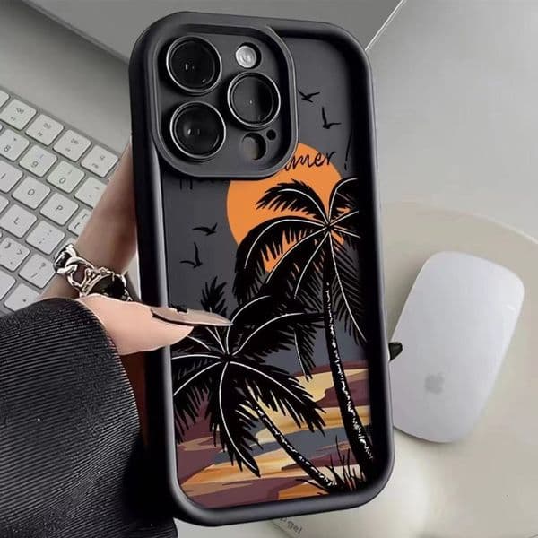 iphone case Sunset Coconut Tree phone case suitable for iPhone 17 Pro, Apple 15, anti-drop 14, style 13 Pro Max, new model 16E