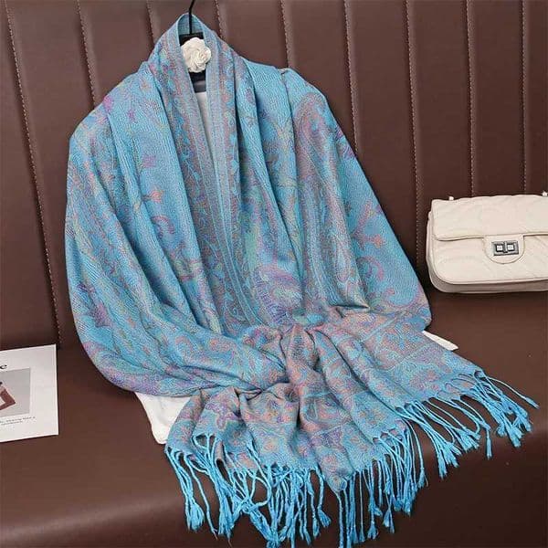 Tassel Blanket Design Thick Pashmina New Winter Warm Shawl Wrap Cashmere Scarf Women Neckerchief Poncho Stoles 2024 Q260608