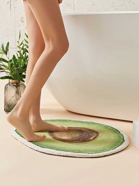 Fun VIKAMA Fruit-Shaped Ultra-Fine Sand Carpet Bathroom Water-Absorbing Floor Mat Room Entrance Mat Easy to Clean D260608