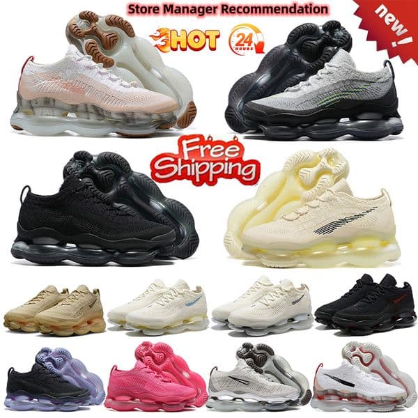 2026 Top Fashion Running Shoes For Mens Women Triple Black Gold Red White Wolf Grey Wheat Cushion Vaporizer Sneakers Sports Trainers Size