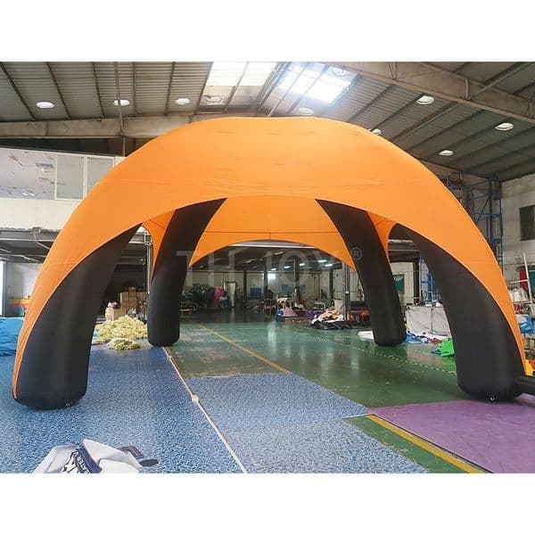 Outdoor activities 12mLx12mWx6mH (40x40x20ft) custom made 4 legs Promotional spider inflatable tent event cross tent for sale