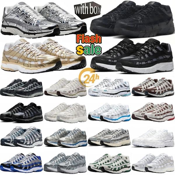 Designer p6000 trainers running shoes p 6000 men black white women Premium Metallic Gold Split Camel Outdoor Travel Mesh sports with gift free shipping
