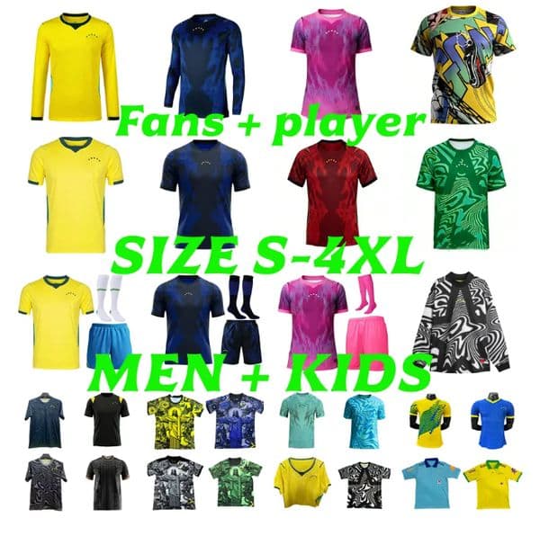 brazil jersey 2026 World Cup NEYMAR JR NDRICK VINI JR soccer jerseys 26 27 Player version RAPHINHA CUNHA BRUNO MARTINELLI JOAO PEDRO ESTEVAO football shirt Men kids