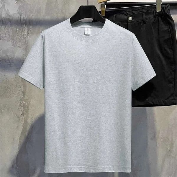 Men T Shirt Summer Cotton Tops Women Solid Color Blank Tshirts O-Neck Round Collar Short-Sleeve Couple White Top Tees 251224 61E 0Ad