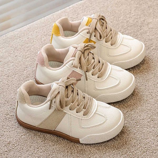 Girls sneakers 2026 new autumn childrens shoes soft-soled casual white shoes German training shoes sneakers for older children L260606BWRI