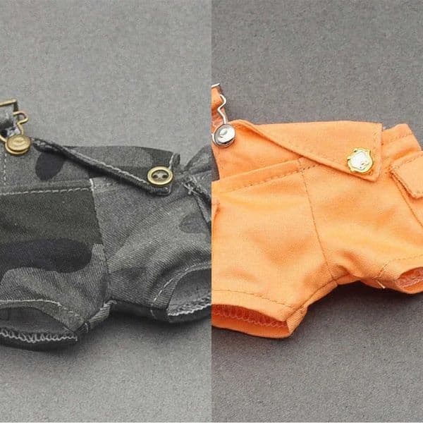 No baby dollsDoll Labubu For Clothes Simple 17cm Outfit Bright Color Overalls Shorts Dolls Accessories Cute Decoration Kids Gifts 250910 Y260608