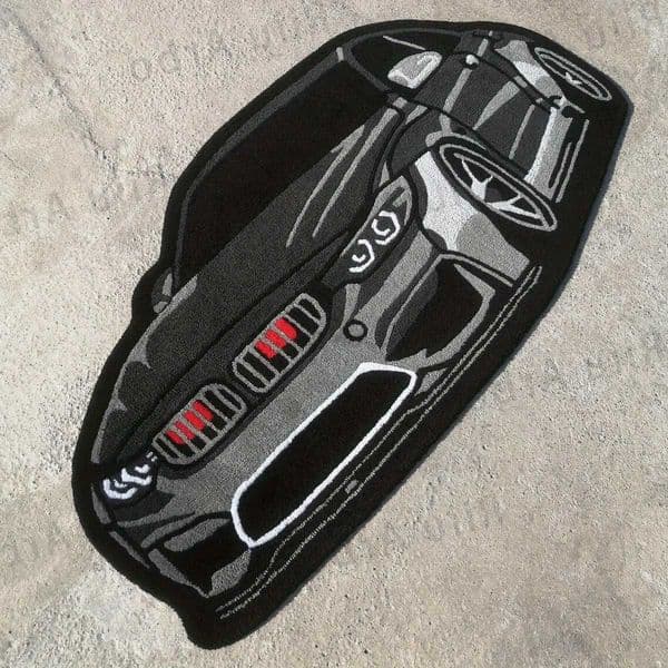 Car VIKAMA Shaped Bath Mats for Bathroom Soft Non Slip Entry Door Mat Home Decor Unique Funny Cartoon Thick Plush Area Rugs D260608
