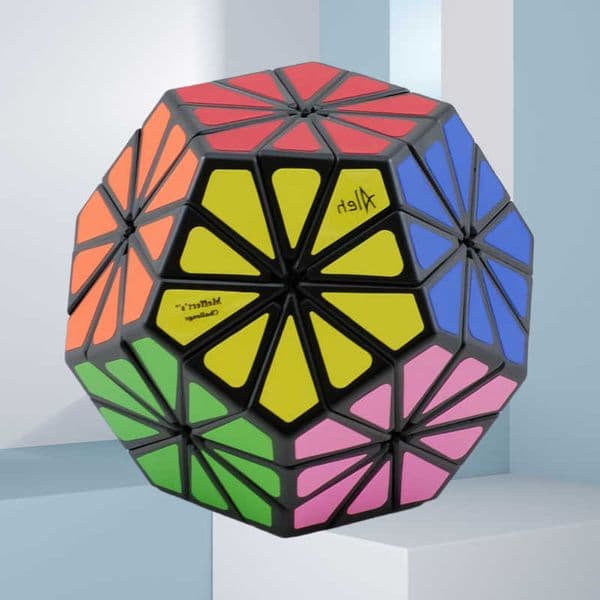 New Mefferts Improved 12 Color Pyraminx Crystal Cube Strange Shape Speed Cube Puzzle Toy Children Gift Cubo Magico Puzzle H260608ICOB