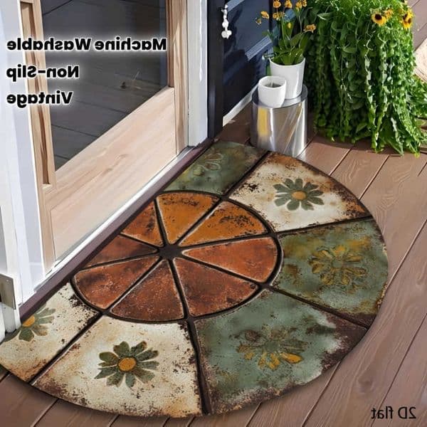 Nordic-Style VIKAMA Vintage Doormat Machine Washable Non-Slip Entrance Hallway Mat Bathroom Rug Home Interior Decoration D260608