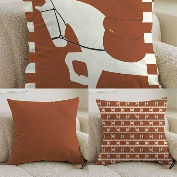 Luxury Pillow Case Modern Simple Geometric Pony Print Cover Living Room Sofa Bedroom Cushion Back Office Pillow Home Decoration 2024 26Y0526 Y260608