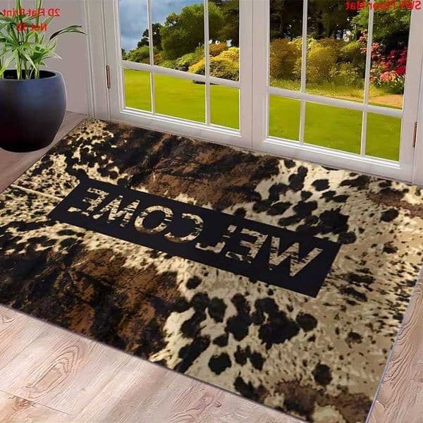 American-Style VIKAMA Welcome Doormat Entrance Hallway Wear-Resistant Anti-Slip Foot Mat Home Decoration D260608