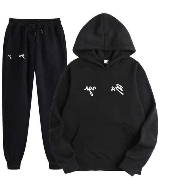 2 Pieces Sets Tracksuit Hooded Sweatshirt Drawstring Pants Male Sport Hoodies Running Sportswear Men Women Brand Autumn Winter Q260608