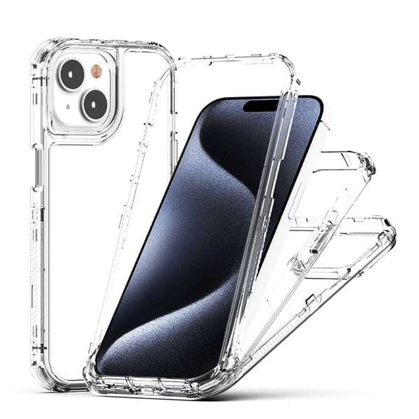 crystal TPU 17 Air, shockproof and fingerprint-resistant 360-degree protective phone case suitable for iPhone 7-16 Pro Max