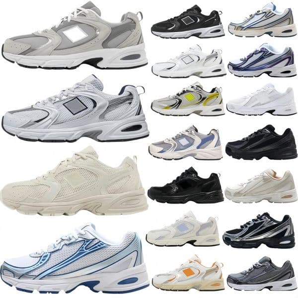 Designer 530 Style 740 Retro Running Shoes Silver Blue Pink White Colors Lifestyle Breathable Cushioning Non Slip Unisex 2002 1906 Y2K Sneakers for Men Women