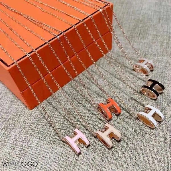 designer necklace Classic Pendant necklace women jewlery Necklaces Letter Necklace designer jewelry Enamel minimalist women's necklace