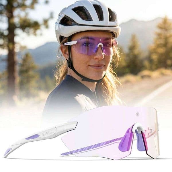 Photochromic Cycling Sunglasses Men Women UV400 Sports Goggles Running Outdoor Day Night Driving Hiking Marathon Eyewear J260608