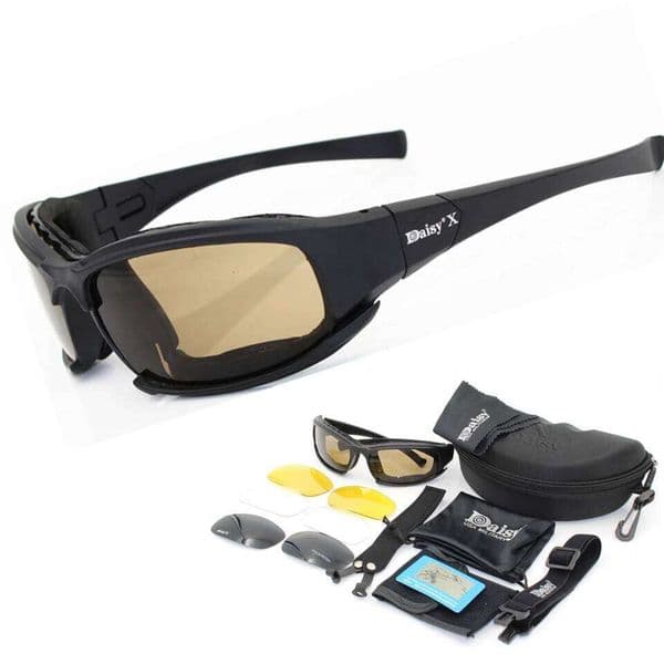 Daisy X7 glasses Men Military polarized Sunglasses Bullet-proof airsoft shooting Gafas smoke lens Motorcycle Cycling Goggles J260608