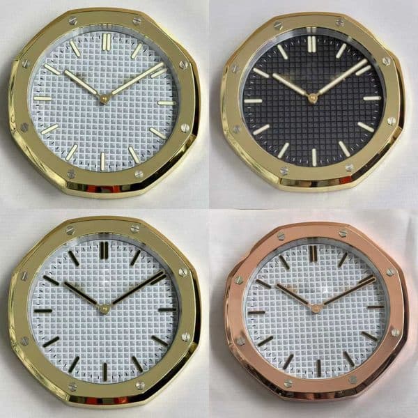 Wall Clock Gift Home Decor Luxury Clock Metal Art Golden Rose Gold Wall Clocks Brief decor home Luxury Design Large Watch Living Room Office Glow In Dark W25102 Y260608
