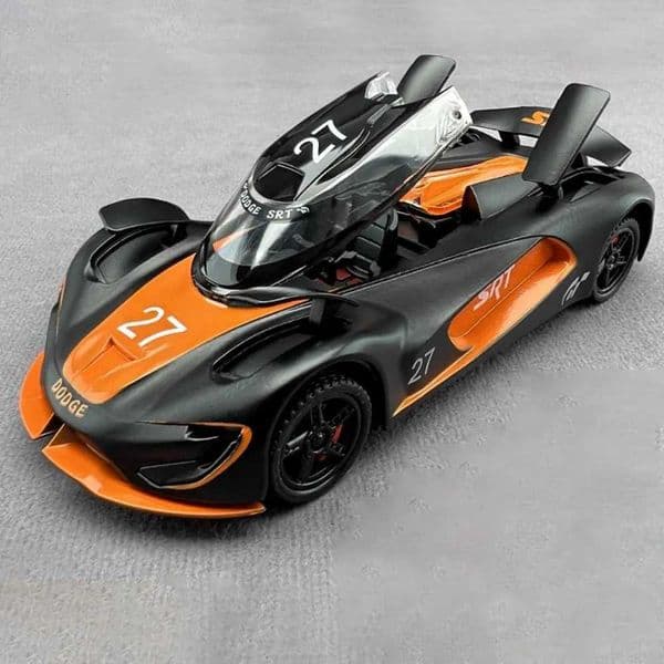 132 Scale SRT Tomahawk XVGT Rolls Royce Dawn Alloy Car Model Toy Music Light Pull Back Supercar Models Kids Desktop Ornaments L260604JNH8