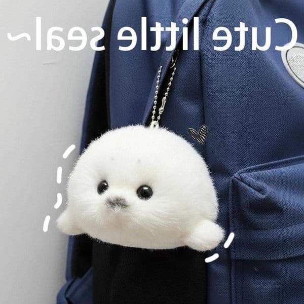 Toy Cute Soft Seal Plush Keychain - Adorable Ocean Guardian Stuffed Animal for Home Decor - Realistic Marine Life Companion M260608