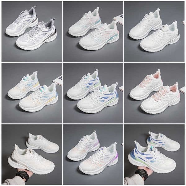 New men women shoes Hiking Running flat Shoes soft sole fashion white black pink bule comfortable sports Z24 GAI