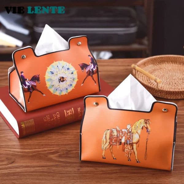 2026 Leather Tissue cologne Box European Retro Style Waterproof Napkin Holder Bathroom Car perfume Living Room Coffee Table Universal Storage 250711 Free Shippi 21