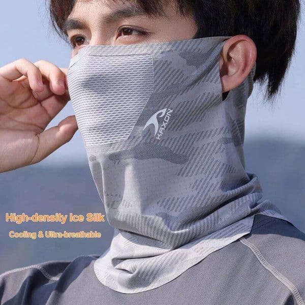 Cycling Neck Gaiter Sun Protection Mask Spring Summer Fishing Hiking Ear-Hanging Unisex Breathable Cooling Face Cover W260608
