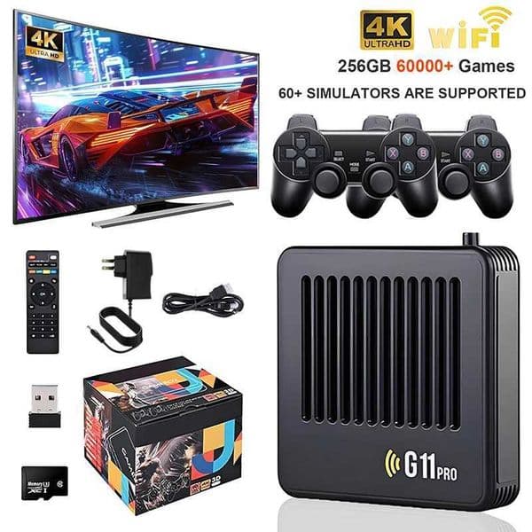 G11 Pro Game Box 4K HD TV Game Stick Video Game Console with 30000-60000 Retro Games Portable Game Player T260608